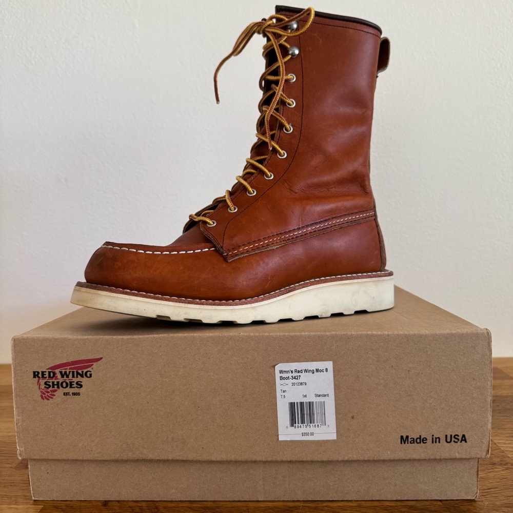 Red Wing Heritage 8” Moc Toe Boot 7.5